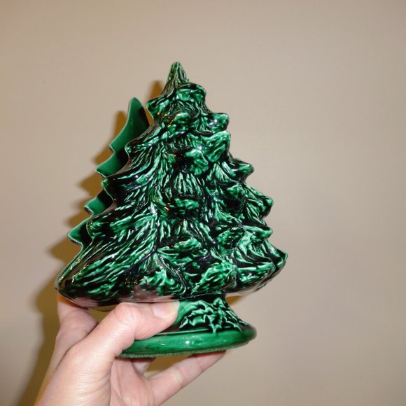 Vintage Ceramic Christmas Tree Napkin Holder - Picture 7 of 7